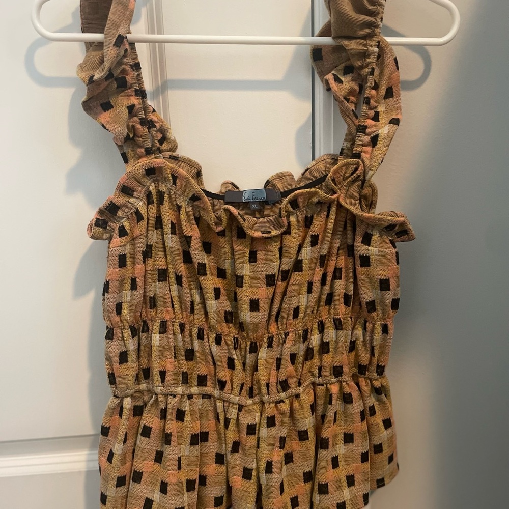Eva Franco Multicolor Textured Top